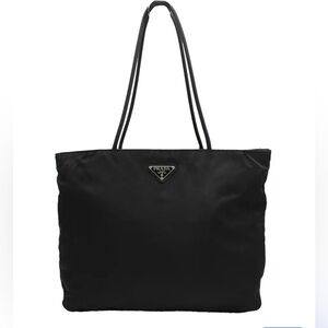 Prada Classic Black Nylon City Tote
